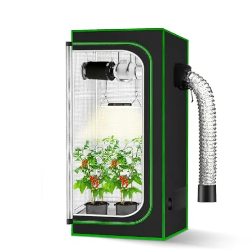 MELONFARM 2x2 Grow Tent 24x24x48in Mylar Canvas