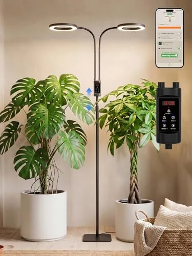 GLOWRIUM 48W Full Spectrum Smart Grow Light Stand