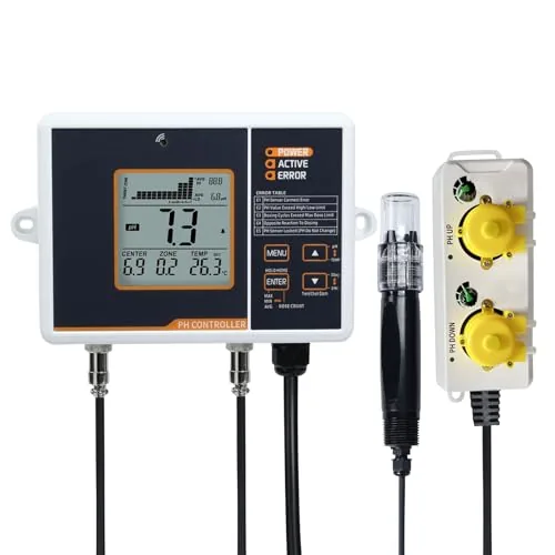 TEKCOPLUS pH Controller Dual Relay with Dosing Pump