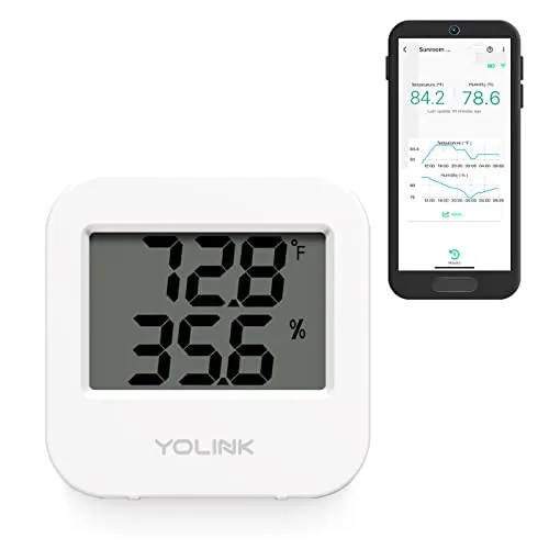 YoLink Wireless Temp Humidity Sensor with LoRa Range