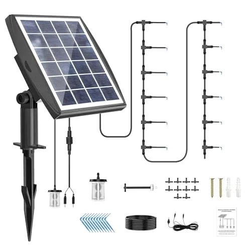 JIYANG Solar Drip Irrigation Kit for 10 Pots