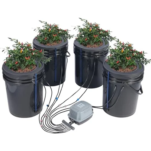 VEVOR DWC 4-Bucket 5-Gallon Deep Water Culture System