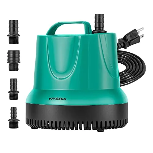 VIVOSUN 660GPH 40W Submersible Pump 4 Nozzles