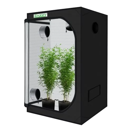 Zazzy 48x48x78 Grow Tent 600D Mylar Indoor Plant Room