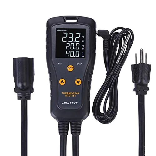DIGITEN Thermostat Outlet Heating Cooling 110V 15A 1650W