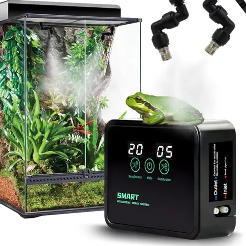 MECESOR Reptile Mister with Smart Timer and 360 Nozzles