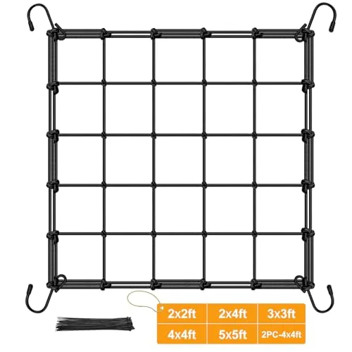 BSTPCOO 2x2 Elastic Scrog Trellis Net with Hooks