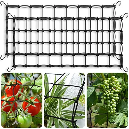 TORINALITAL Elastic Scrog Trellis Net 2x4ft Steel Hooks 2pk