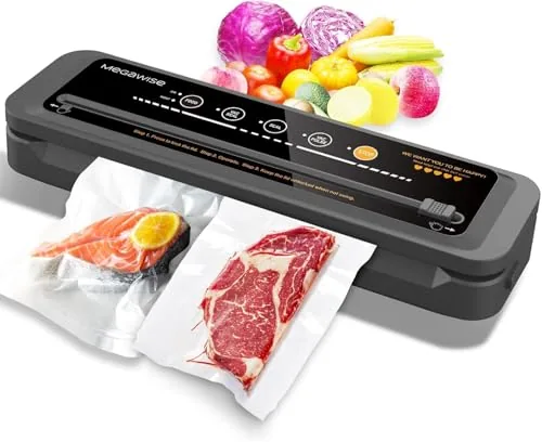 MegaWise Vacuum Sealer 80kPa with Built-In Cutter