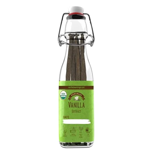 Vanilla Bean Kings DIY Extract Kit with Glass Bottle