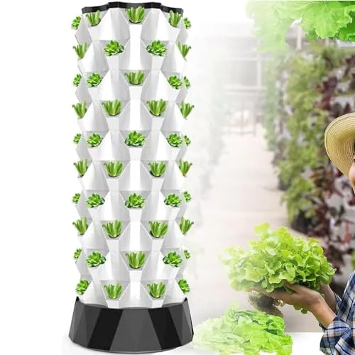 LSHFYV Aeroponic Tower 48-Pot Vertical Hydroponic System