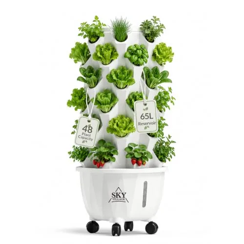 Sky Village 48-Site 6-Tier Vertical Hydroponic Tower