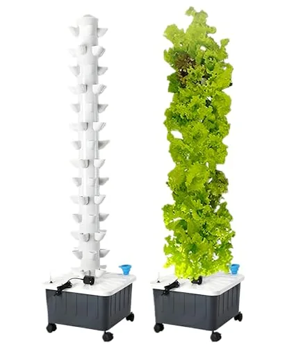 TIRUSS 14-Layer Aeroponic Tower 70-Site Vertical Garden