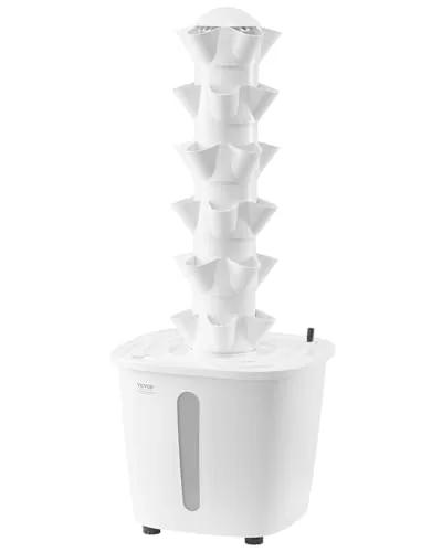 VEVOR 30-Pod Vertical Hydroponic Tower 6-Tier Indoor Garden