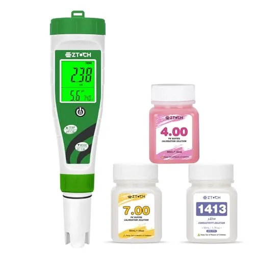 EZTOCH 4-in-1 pH EC TDS Temp Hydroponic Meter
