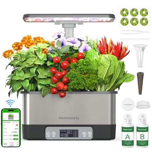 Homeleafy 8-Pod WiFi Hydroponic Indoor Herb Garden