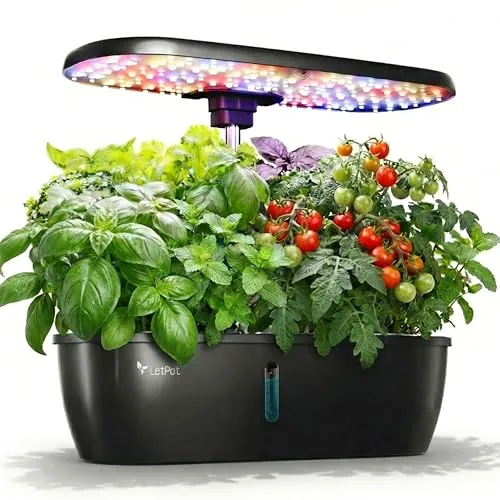 LETPOT 12-Pod Hydroponic Garden with 24W LED